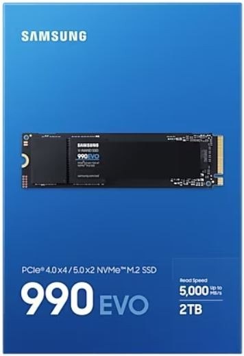 Samsung Dysk SSD 2TB 990EVO Gen4.0x4 NVMeMZ-V9E2T0BW Samsung Dysk SSD 2TB 990EVO Gen4.0x4 NVMeMZ-V9E2T0BW