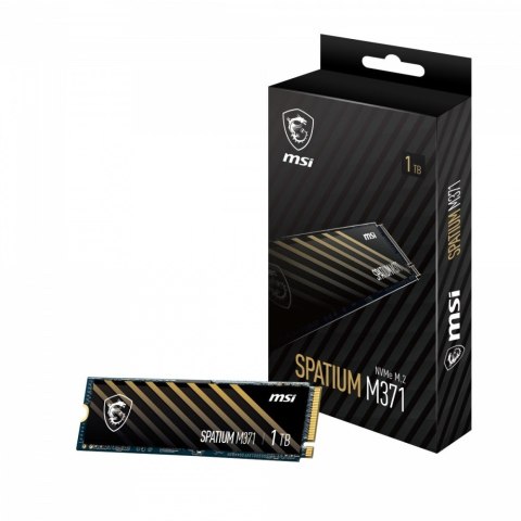 MSI Dysk SSD SPATIUM M371 1TB M.2 PCIe3 2350/1700MB/s MSI Dysk SSD SPATIUM M371 1TB M.2 PCIe3 2350/1700MB/s