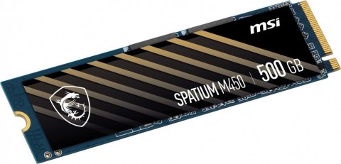 MSI Dysk SSD SPATIUM M450 500GB M.2 PCIe4 3600/2300MB/s MSI Dysk SSD SPATIUM M450 500GB M.2 PCIe4 3600/2300MB/s