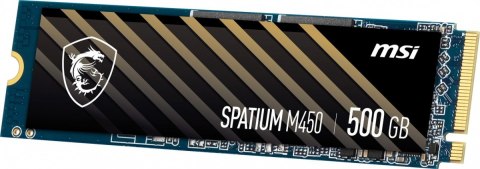 MSI Dysk SSD SPATIUM M450 500GB M.2 PCIe4 3600/2300MB/s MSI Dysk SSD SPATIUM M450 500GB M.2 PCIe4 3600/2300MB/s