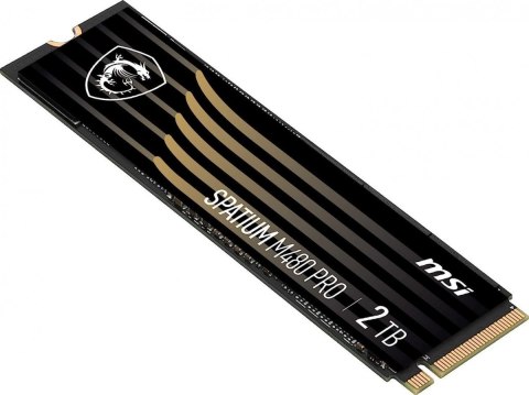 MSI Dysk SSD SPATIUM M480 PRO 2TB M.2 PCIe4 7400/7000MB/s MSI Dysk SSD SPATIUM M480 PRO 2TB M.2 PCIe4 7400/7000MB/s