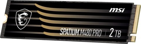 MSI Dysk SSD SPATIUM M480 PRO 2TB M.2 PCIe4 7400/7000MB/s MSI Dysk SSD SPATIUM M480 PRO 2TB M.2 PCIe4 7400/7000MB/s