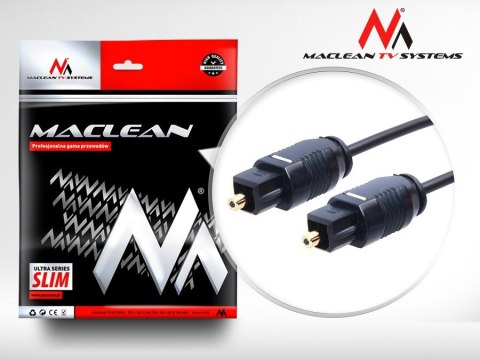 Maclean Przewód optyczny Toslink SLIM 2m MCTV-752 Maclean Przewód optyczny Toslink SLIM 2m MCTV-752