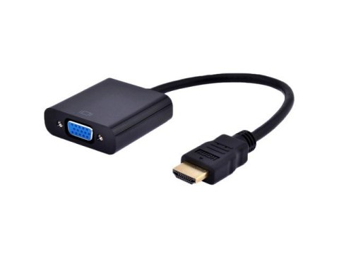 Gembird Adapter HDMI-A(M)->VGA (F)+Audio na kablu Gembird Adapter HDMI-A(M)->VGA (F)+Audio na kablu