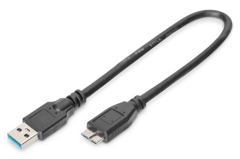 Digitus Kabel połączeniowy USB 3.1 Gen.1 SuperSpeed 5Gbps Typ USB A/microUSB B M/M czarny 0,25m Digitus Kabel połączeniowy USB 3.1 Gen.1 SuperSpeed 5Gbps Typ USB A/microUSB B M/M czarny 0,25m