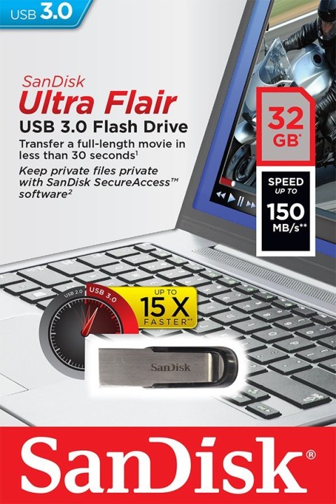 SanDisk ULTRA FLAIR USB 3.0 32GB (do 150MB/s) SanDisk ULTRA FLAIR USB 3.0 32GB (do 150MB/s)