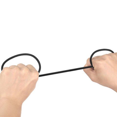 AUKEY CB-CD3 kabel USB-C - USB-A 2m 60W PD 3A 20V nylonowy oplot czarny