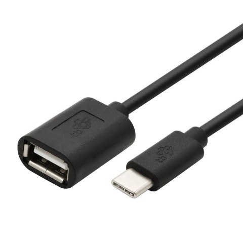 TB Kabel OTG USB AF - USB C 15cm czarny TB Kabel OTG USB AF - USB C 15cm czarny