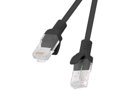 Lanberg Patchcord kat.5e 1.0M UTP czarny Lanberg Patchcord kat.5e 1.0M UTP czarny