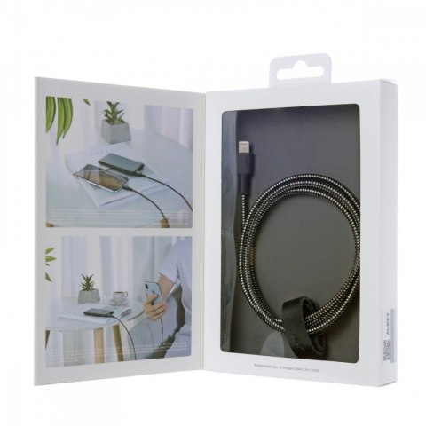 AUKEY CB-BAL3 wzmocniony nylonowy kabel Quick Charge Lightning-USB | 1.2m | certyfikat MFi Apple AUKEY CB-BAL3 wzmocniony nylonowy kabel Quick Charge Lightning-USB | 1.2m | certyfikat MFi Apple