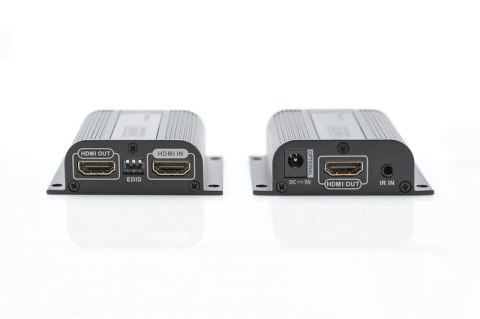 Digitus Przedłużacz/Extender HDMI do 50m po skrętce Cat.6/7 UTP, 1080p 60Hz FHD, HDCP 1.2, IR, audio (zestaw)
