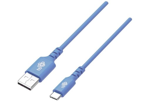 TB Kabel USB-USB C 1m silikonowy niebieski Quick Charge TB Kabel USB-USB C 1m silikonowy niebieski Quick Charge