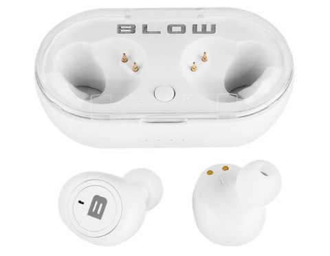 BLOW Słuchawki BTE100 Earbuds Bluetooth białe