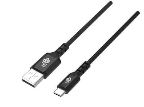TB Kabel USB-USB C 2m silikonowy czarny Quick Charge TB Kabel USB-USB C 2m silikonowy czarny Quick Charge