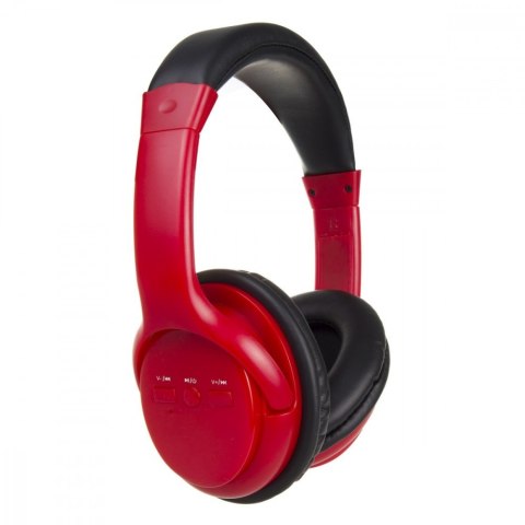 Audiocore Słuchawki bezprzewodowe nauszne AC720R Czerwone