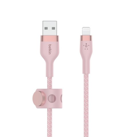 Belkin Kabel BoostCharge USB-A do Lightning silikonowy 2m, różowy Belkin Kabel BoostCharge USB-A do Lightning silikonowy 2m, różowy