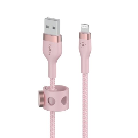 Belkin Kabel BoostCharge USB-A do Lightning silikonowy 2m, różowy Belkin Kabel BoostCharge USB-A do Lightning silikonowy 2m, różowy