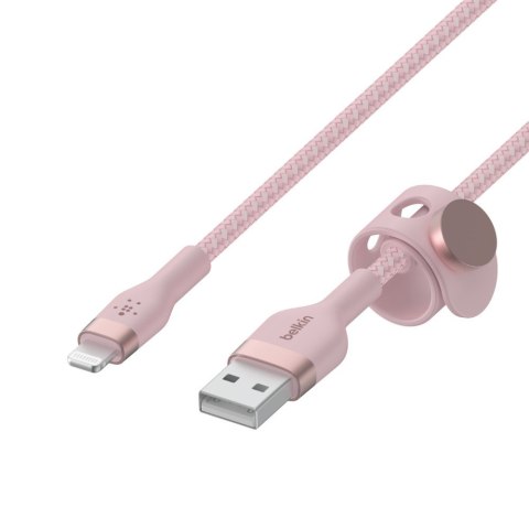 Belkin Kabel BoostCharge USB-A do Lightning silikonowy 2m, różowy Belkin Kabel BoostCharge USB-A do Lightning silikonowy 2m, różowy