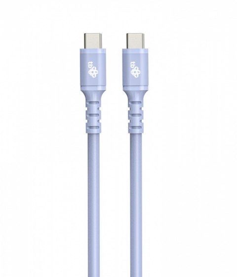 TB Kabel USB C - USB C 1m silikonowy fioletowy TB Kabel USB C - USB C 1m silikonowy fioletowy