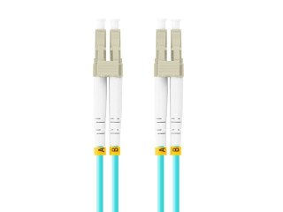 Lanberg Patchcord światłowodowy Mm Lc/Upc-Lc/Upc Duplex 3.0mm 2m Aqua