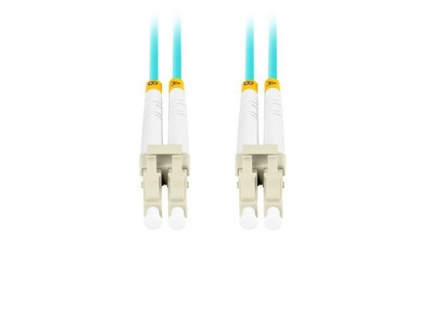 Lanberg Patchcord światłowodowy Mm Lc/Upc-Lc/Upc Duplex 3.0mm 3m Aqua Lanberg Patchcord światłowodowy Mm Lc/Upc-Lc/Upc Duplex 3.0mm 3m Aqua
