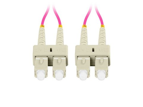 Lanberg Patchcord światłowodowy Mm Sc/Upc-Sc/Upc Duplex 3.0mm 2m fioletowy Lanberg Patchcord światłowodowy Mm Sc/Upc-Sc/Upc Duplex 3.0mm 2m fioletowy