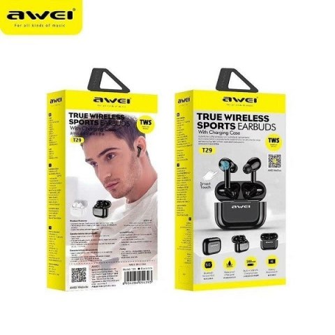 AWEI Słuchawki Bluetooth 5.0 T29 TWS Białe AWEI Słuchawki Bluetooth 5.0 T29 TWS Białe