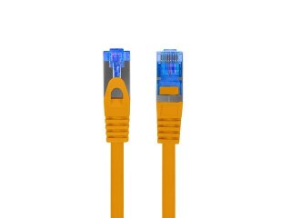Lanberg Patchcord kat.6a S/FTP LSZH CCA 0.25m pomarańczowy fluke