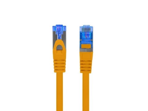 Lanberg Patchcord kat.6a S/FTP LSZH CCA 0.25m pomarańczowy fluke