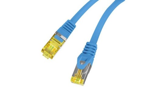 Lanberg Patchcord kat.6a S/FTP LSZH CU 0.25m niebieski fluke Lanberg Patchcord kat.6a S/FTP LSZH CU 0.25m niebieski fluke