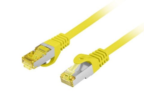 Lanberg Patchcord kat.6a S/FTP LSZH CU 0.25m żółty fluke Lanberg Patchcord kat.6a S/FTP LSZH CU 0.25m żółty fluke