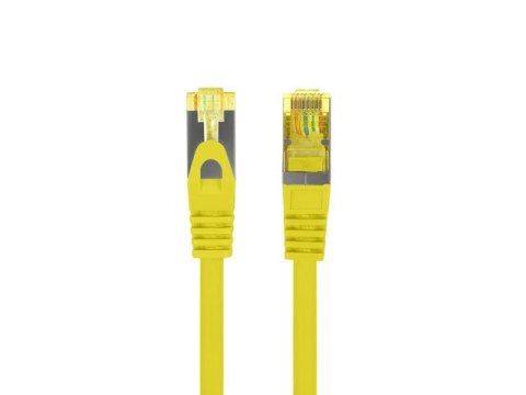 Lanberg Patchcord kat.6a S/FTP LSZH CU 0.25m żółty fluke Lanberg Patchcord kat.6a S/FTP LSZH CU 0.25m żółty fluke