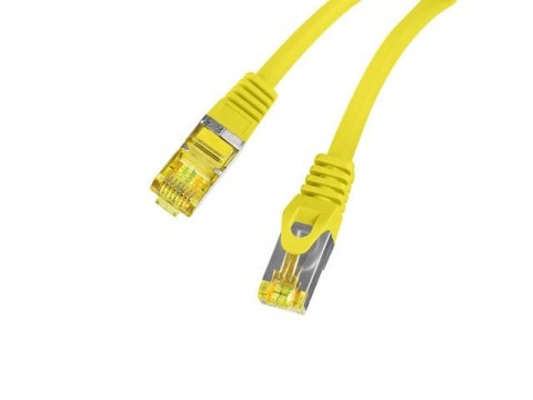 Lanberg Patchcord kat.6a S/FTP LSZH CU 0.25m żółty fluke Lanberg Patchcord kat.6a S/FTP LSZH CU 0.25m żółty fluke