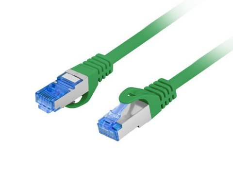 Lanberg Patchcord kat.6a S/FTP LszH CCA 0.25m zielony fluke Lanberg Patchcord kat.6a S/FTP LszH CCA 0.25m zielony fluke