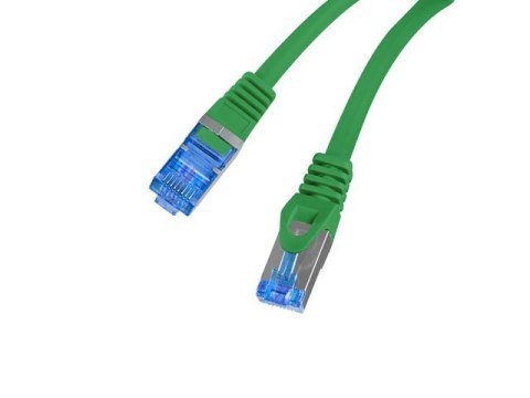Lanberg Patchcord kat.6a S/FTP LszH CCA 0.25m zielony fluke Lanberg Patchcord kat.6a S/FTP LszH CCA 0.25m zielony fluke