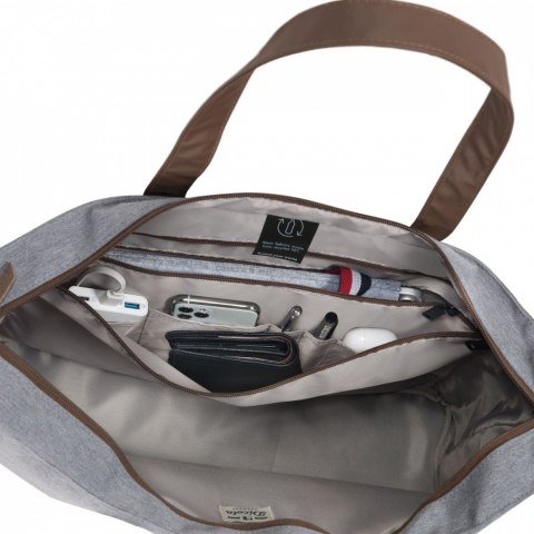 DICOTA Torba na laptopa 13-14,1 cali Shopper Eco Motion jasnoszara