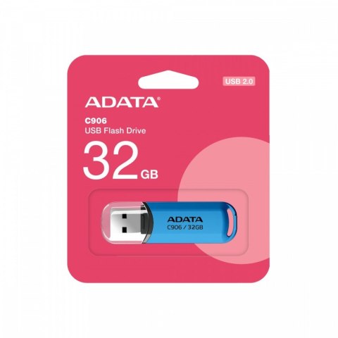 Adata Pendrive C906 32GB USB2.0 niebieski Adata Pendrive C906 32GB USB2.0 niebieski