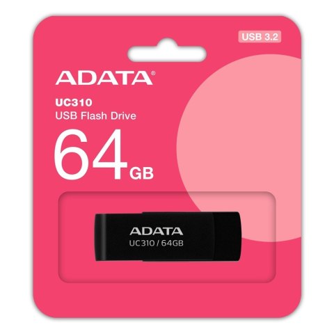 Adata Pendrive UC310 64GB USB3.2 czarny Adata Pendrive UC310 64GB USB3.2 czarny