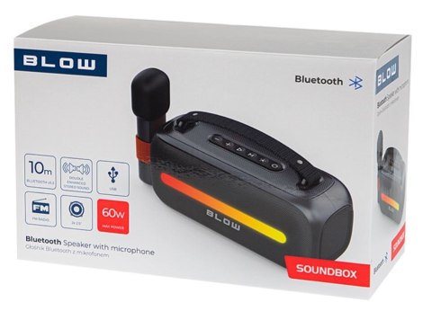 BLOW Głośnik Bluetooth SOUNDBOX z mikrofonem BLOW Głośnik Bluetooth SOUNDBOX z mikrofonem