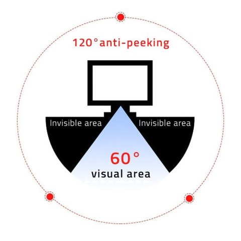 Qoltec Filtr prywatyzujący RODO do MacBook Air 13.6 cala | Magnetyczny | Ochrona wzroku
