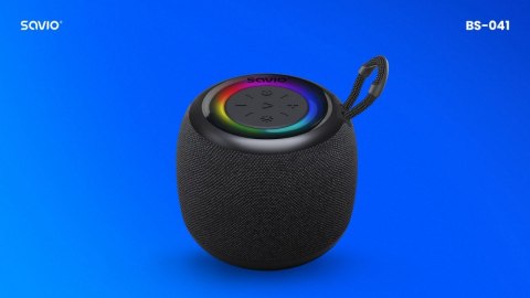 Savio Głośnik bezprzewodowy Bluetooth 5W, BS-041, Czarny
