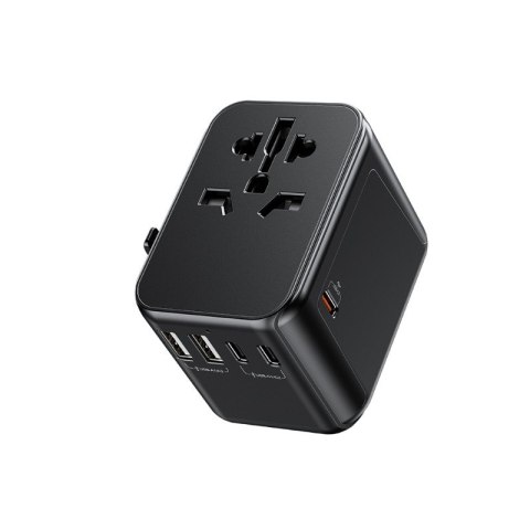 WEKOME Ładowarka / Adapter podróżny Pop Digital Series EU / UK / US / AU + 3x USB-C & 2x USB-A 30W Czarny WEKOME Ładowarka / Adapter podróżny Pop Digital Series EU / UK / US / AU + 3x USB-C & 2x USB-A 30W Czarny