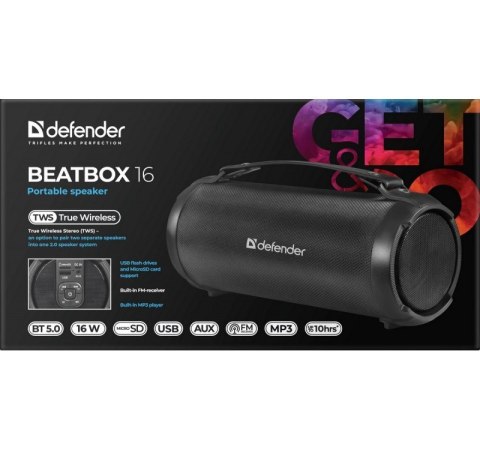 Defender Głośnik Bluetooth BEATBOX 16W Defender Głośnik Bluetooth BEATBOX 16W