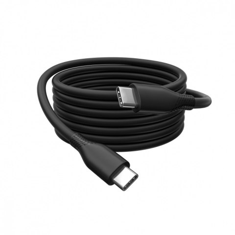 Digitus Kabel połączeniowy silikonowy USB-C - USB-C, USB 2.0 60W, 2m Czarny