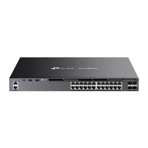TP-LINK Przełącznik SG6428XHP switch zarządzalny 24 porty gigabitowe PoE+ 4 sloty SFP+ 10G TP-LINK Przełącznik SG6428XHP switch zarządzalny 24 porty gigabitowe PoE+ 4 sloty SFP+ 10G
