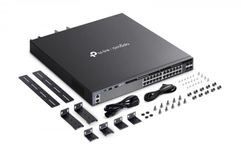 TP-LINK Przełącznik SG6428XHP switch zarządzalny 24 porty gigabitowe PoE+ 4 sloty SFP+ 10G TP-LINK Przełącznik SG6428XHP switch zarządzalny 24 porty gigabitowe PoE+ 4 sloty SFP+ 10G