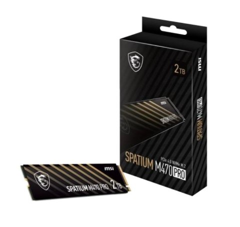 MSI Dysk SPATIUM M470 PRO 2TB M.2 PCIe4 6000/5000MB/s MSI Dysk SPATIUM M470 PRO 2TB M.2 PCIe4 6000/5000MB/s