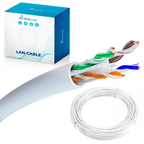 Extralink Kabel CAT6 UTP(U/UTP) wewnętrzny skrętka 50M Extralink Kabel CAT6 UTP(U/UTP) wewnętrzny skrętka 50M