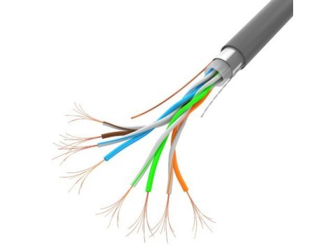 Lanberg Kabel LAN FTP 100MB/S linka CCA 100M szary