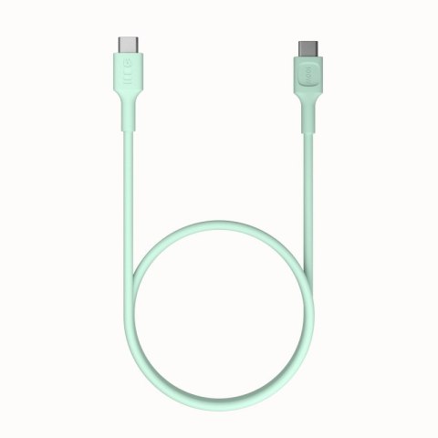 Green Cell Kabel USB-C-USB-C PowerFlex 100W silikonowy 0.3m zielony